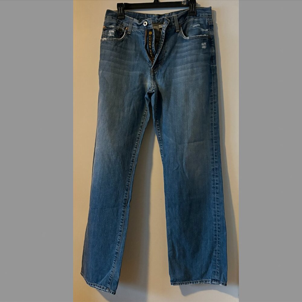 Lucky Brand lowrise bootleg jeans (32, classic blue) - Picture 4 of 11